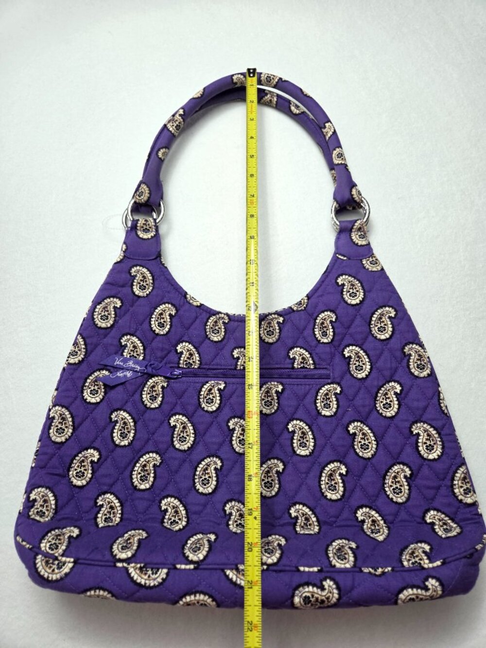 Vera Bradley Simply Violet Purple Punch Paisley hobo bag purse - Picture 5 of 12